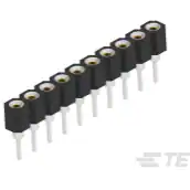 TE Connectivity-2444090-1 插座连接器 SIP IC Socket 10P Au 0.75