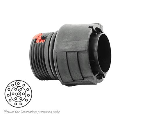 SOURIAU-CL1P3101 Steckverbinderzubehör Connector Accessories Housing Straight Thermoplastic Black