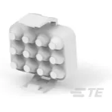TE Connectivity-643255-1 Gaine de câblage de raccordement discret Connector Accessories 12 POS Assembly Module Nylon White