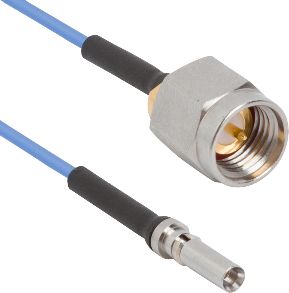 Amphenol-7038-0338 Kabelbaugruppen Koaxial Cable Assembly Coaxial 0.304m SMPS to SMA M-M Bag
