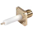 HUBER+SUHNER-23_SMA-50-0-3/111_NE RF-Steckverbinder Conn SMA 0Hz to 18GHz 50Ohm ST Flange Mount F Gold Over Nickel Single