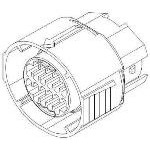 Delphi-13603407 Custodia filo connettore dedicato Conn Housing F 20 POS Crimp ST Cable Mount Gray