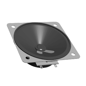Same Sky (formerly CUI Devices)-GF0778B Speakers Speakers Ferrite 250Hz 5W 95dBA 8Ohm Square Solder Eyelet