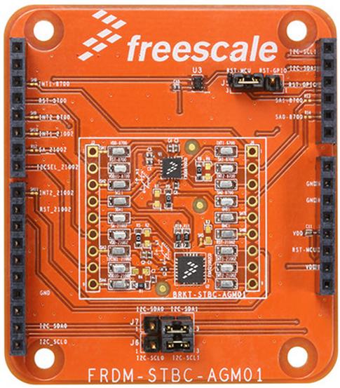 NXP Semiconductors-FRDM-STBC-AGM01 Kit e schede di sviluppo sensori FXAS21002C/FXOS8700CQ Accelerometer/Gyroscope/Magnetoresistive Sensor Development Board