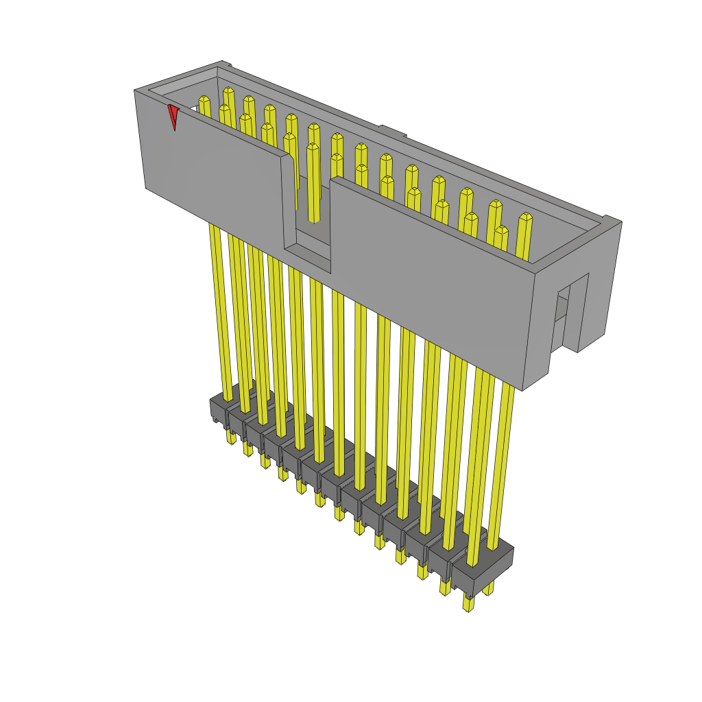 Samtec-ZST-113-09-G-D-1310 连接器插头及 PCB 插座 Conn Elevated Shrouded Header HDR 26 POS 2.54mm Solder ST Thru-Hole Bulk