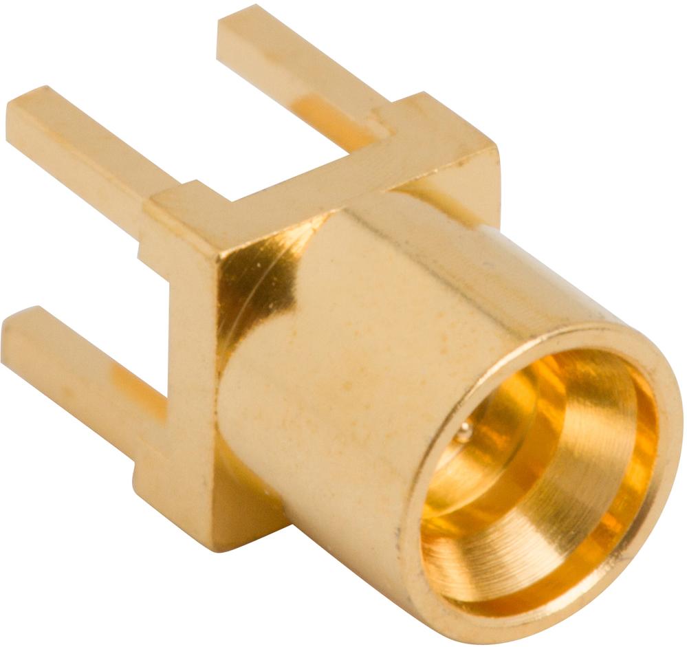 Amphenol RF-925-138J-51P RF-Steckverbinder Conn SMPM 0Hz to 40GHz 50Ohm Solder ST Thru-Hole RCP Gold Tray