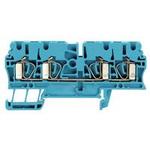 Conn Feed-Through Terminal Block 4 POS Tension Clamp ST T DIN Rail 25A