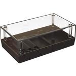 Clear Top Desktop Enclosure with 2AA Battery Compartment, 5.62x3.25x2.00in.	 <h4><strong>CALIFORNIA&nbsp;PROPOSITION</strong> ⚠️<strong>65&nbsp;WARNING</strong>⚠️</h4>