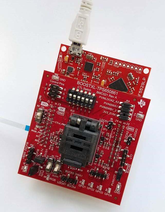 Texas Instruments-BOOSTXL-TPS650861 电源管理开发电路板和套件 TPS650861 PMIC Solution Evaluation Board