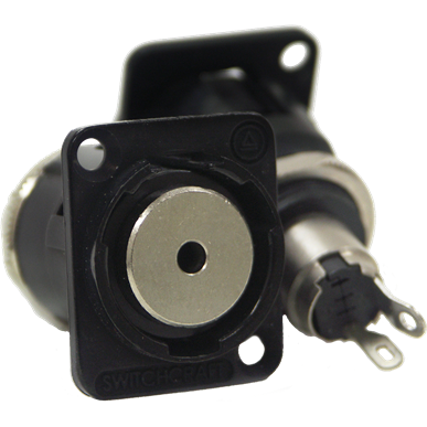 Switchcraft-EH35MMMSCB Connector Audio and Video Conn 3.5MM Mono Jack F 2 POS Solder ST Panel Mount 2 Terminal 1 Port