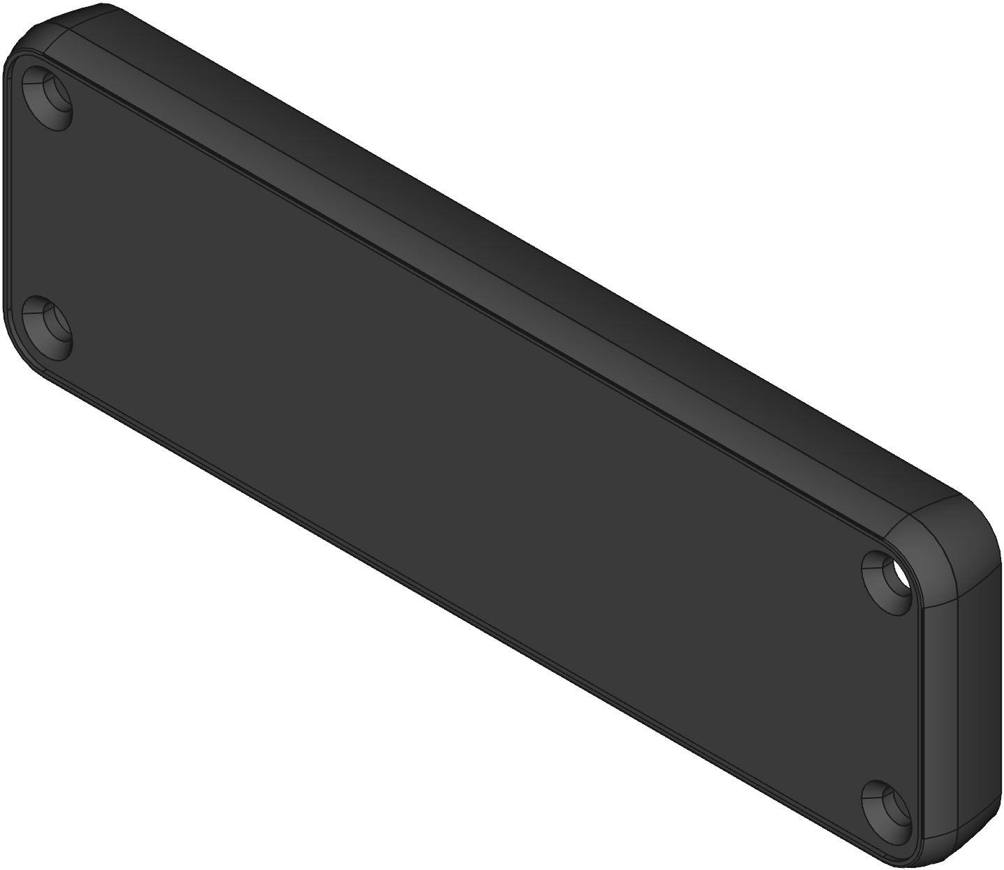 Hammond Manufacturing-1455L1202BK  Black Aluminum Wall Mount Extruded Enclosure