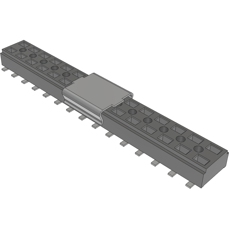 Samtec-CLT-115-02-L-D-BE-P-TR 连接器插头及 PCB 插座 Conn Socket Strip SKT 30 POS 2mm Solder ST Bottom Entry SMD TIGER CLAW™ T/R