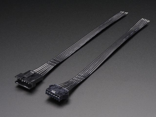 Adafruit Industries-1665 Andere Kabelbaugruppen 6-Pin JST SM Plug, Receptacle Cable Set