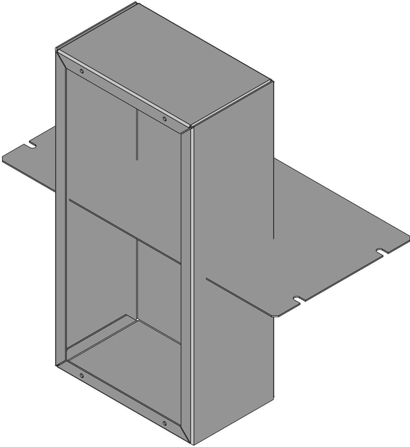 Hammond Manufacturing-1444-1053 Kästen, Gehäuse und Gestelle Natural Aluminum Chassis Enclosure