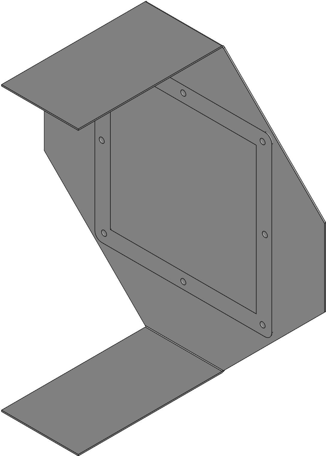 Hammond Manufacturing-1487EY 电缆配件 N12 Wireway, Cross fitting - Fits 8 x 8 - Steel/Gray