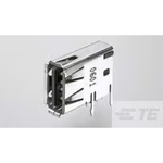 TE Connectivity-1734775-1 Connector USB Conn USB 2.0 Type A RCP 4 POS 2mm Solder RA Thru-Hole 4 Terminal 1 Port Tray