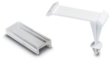PHOENIX CONTACT-PMB Accessoires de raccordement Connector Accessories Marker Carrier Straight Polyamide/Polycarbonate White/Transparent