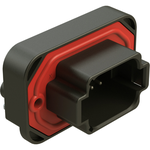 Conn Wire to Board HDR 8 POS 5.5mm Solder RA Side Entry Thru-Hole Tray