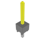 Conn Unshrouded Header HDR 1 POS Solder ST Top Entry Thru-Hole Bulk