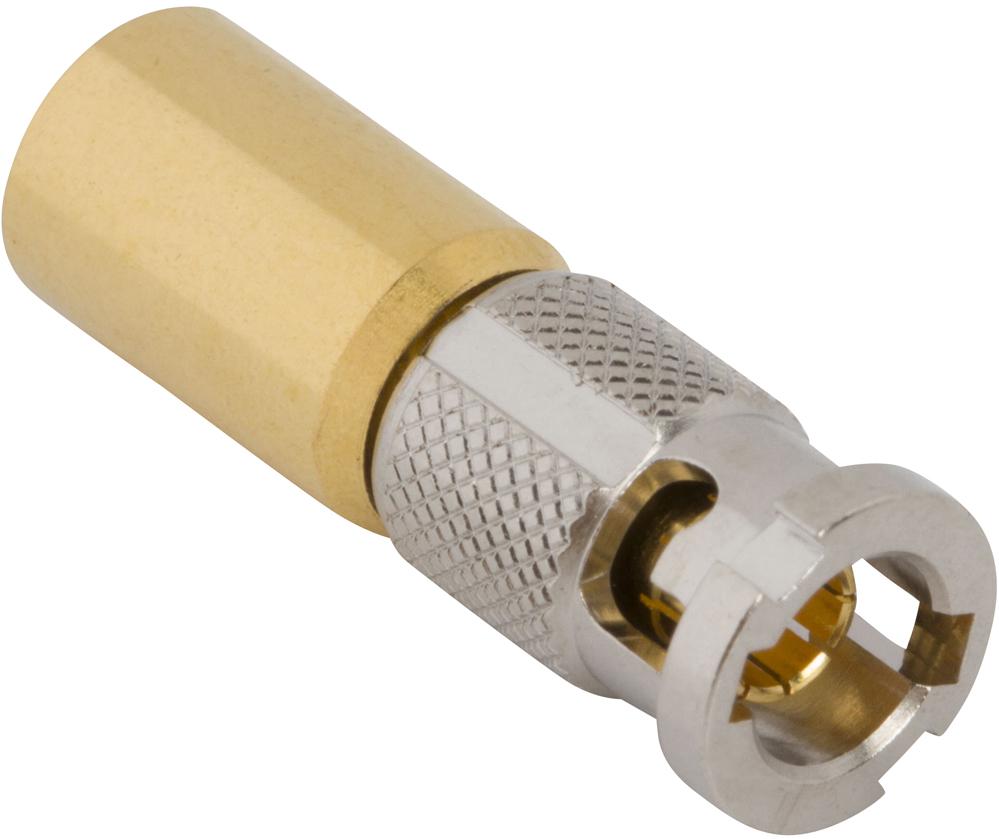 Amphenol RF-APH-HDBNCP-T Conector RF Conn HD-BNC 0Hz to 4GHz 75Ohm ST Cable Mount PL Gold Bag