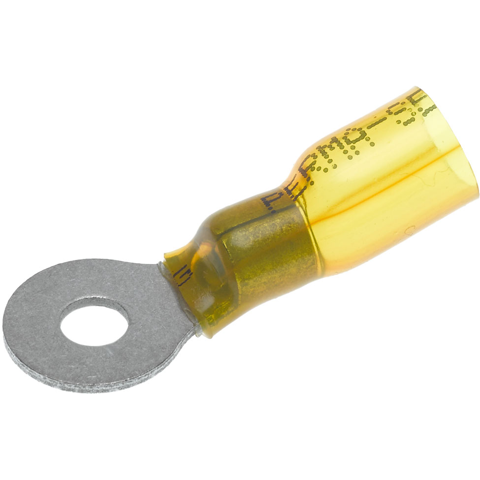 Molex-0191640938 Steckverbinderanschlüsse Ring Tongue Terminal 10-12AWG Copper Alloy Yellow 35.1mm Electro Tin Perma-Seal™ T/R