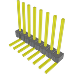 Conn Unshrouded Header HDR 8 POS 2.54mm Solder RA Side Entry Thru-Hole Bulk