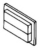 Honeywell-AML51-G20GY Schalterzubehör Switch Access Rectangular Button Push Button Switch
