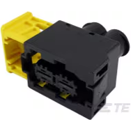 TE Connectivity-1355328-1 Connector Discrete Wire Housing Conn Housing RCP 2 POS 6.5mm Crimp ST Cable Mount Black Container
