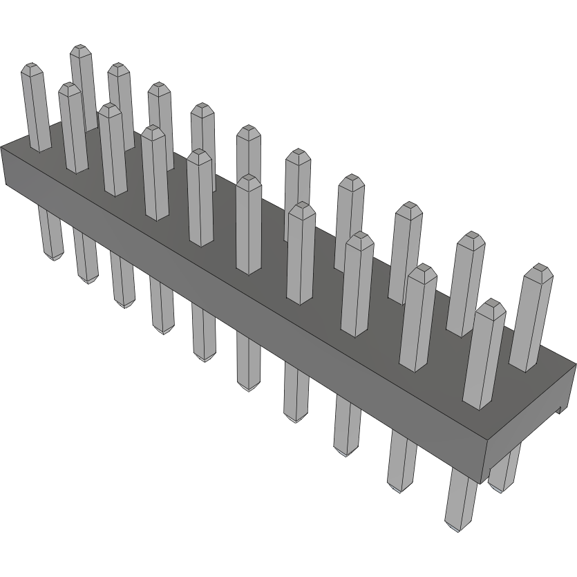 Samtec-MTMM-110-03-T-D-120 Connector Headers and PCB Receptacles Conn Unshrouded Header HDR 20 POS 2mm Solder ST Top Entry Thru-Hole Bulk