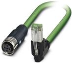 PHOENIX CONTACT-1407539 Montajes de cables, otros Cable Assembly Cat 5 10m 22AWG RJ-45 to M12 Circular 8 to 4 POS F-M EtherCAT®