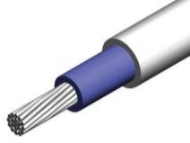 Judd Wire-M22759/41-18-9 Cable Single Conductor Hook-up Wire 18AWG 1.85mm Nickel Coated Copper White 600VAC