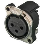 Conn XLR Connector F 3 POS Solder RA Thru-Hole 3 Terminal 1 Port