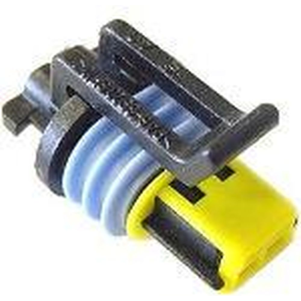 Delphi-15336024 Einzeladersteckverbinder, Gehäuse Conn Housing F 2 POS Crimp ST Cable Mount Black