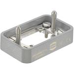 HARTING-09300061711 Steckverbinderzubehör Connector Accessories Docking Frame Straight Aluminum Die Cast/Stainless Steel Dust Gray Powder Frame