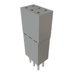 Conn Elevated Socket SKT 6 POS 2.54mm Solder ST Top Entry Thru-Hole Bulk