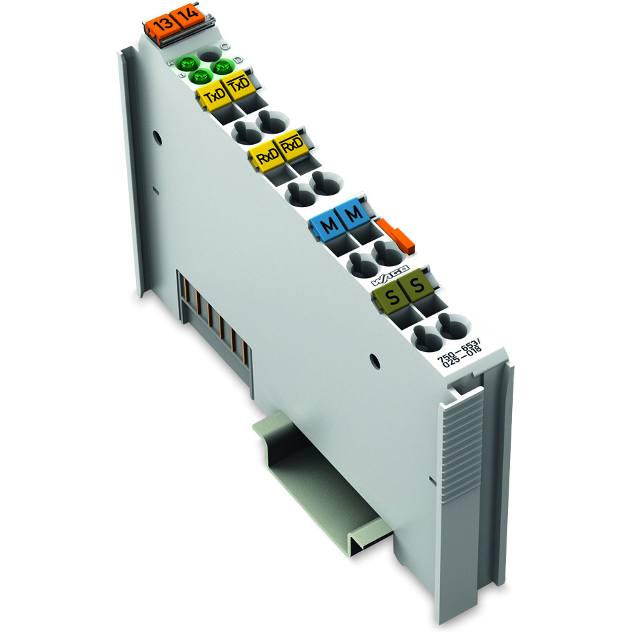 WAGO-750-653/025-018 Schnittstellenmodule RS-485 Serial Interface, 9600 baud, None, 8/1 bits, 5 bytes