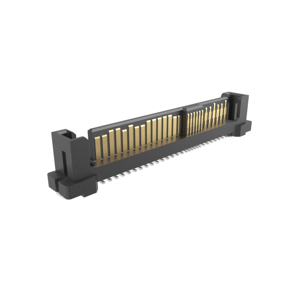 Amphenol Communications Solutions-PSASM3130131TR Cabezales del conector y receptáculos PCB SAS PCIe 12G Storage and server connector 68pin plug Vertical Surface Mount