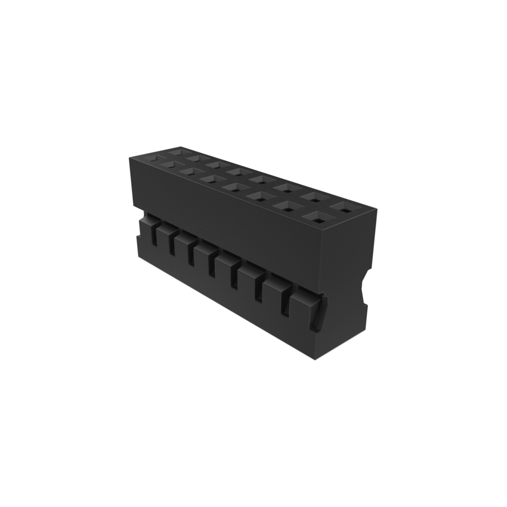 Amphenol Communications Solutions-69307-004LF Einzeladersteckverbinder, Gehäuse Crimp-to-Wire Housing, Double Row, 4 Position