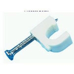 Cinch Connectivity Solutions-25-7250 ケーブルクランプとクリップ Cable Management, Clip White