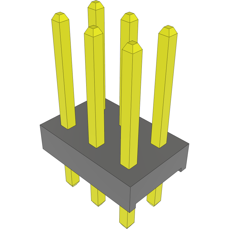Samtec-MTMM-103-05-L-D-220 Piastre connettori e prese PCB Conn Unshrouded Header HDR 6 POS 2mm Solder ST Top Entry Thru-Hole Bulk