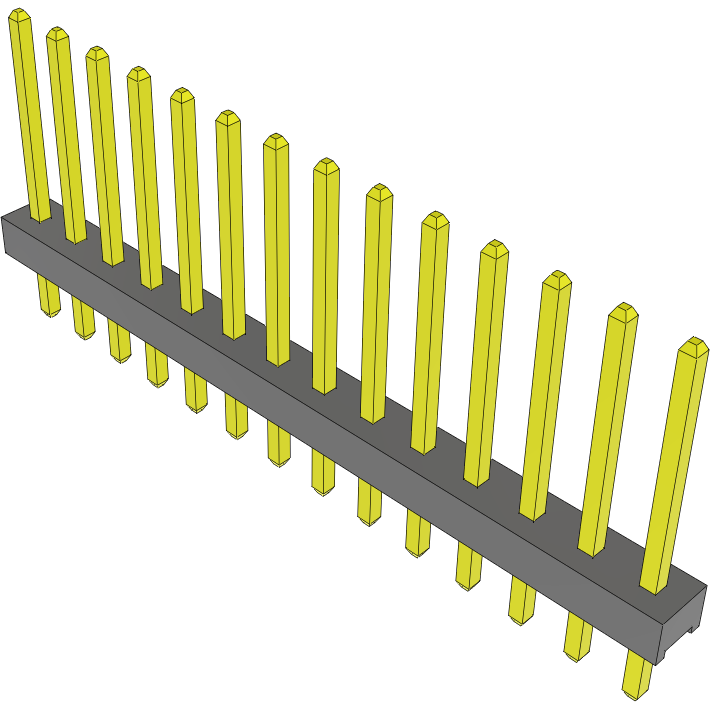 Samtec-MTMM-114-08-S-S-310 连接器插头及 PCB 插座 Conn Unshrouded Header HDR 14 POS 2mm Solder ST Top Entry Thru-Hole Bulk