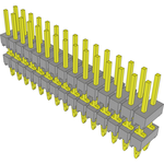 Conn Unshrouded Header HDR 30 POS 2.54mm Press Fit ST Thru-Hole Tube