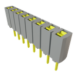 Conn Socket Strip SKT 8 POS 2.54mm Solder ST Top Entry Thru-Hole Bulk