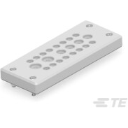 TE Connectivity-1SNG603007R0000 Kabelzubehör Cable Entry Plate, For Non-Connectorized Cables, PA, Light Gray, IP65