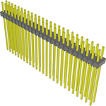 Conn Unshrouded Header HDR 50 POS 2.54mm Solder ST Top Entry Thru-Hole Bulk