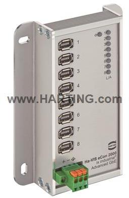 HARTING-24144080002 Ethernet-Schaltern Ethernet Switch 8-Port 1000Mbps