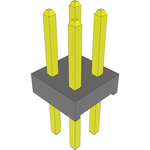 Conn Unshrouded Header HDR 4 POS 2mm Solder ST Top Entry Thru-Hole Bulk