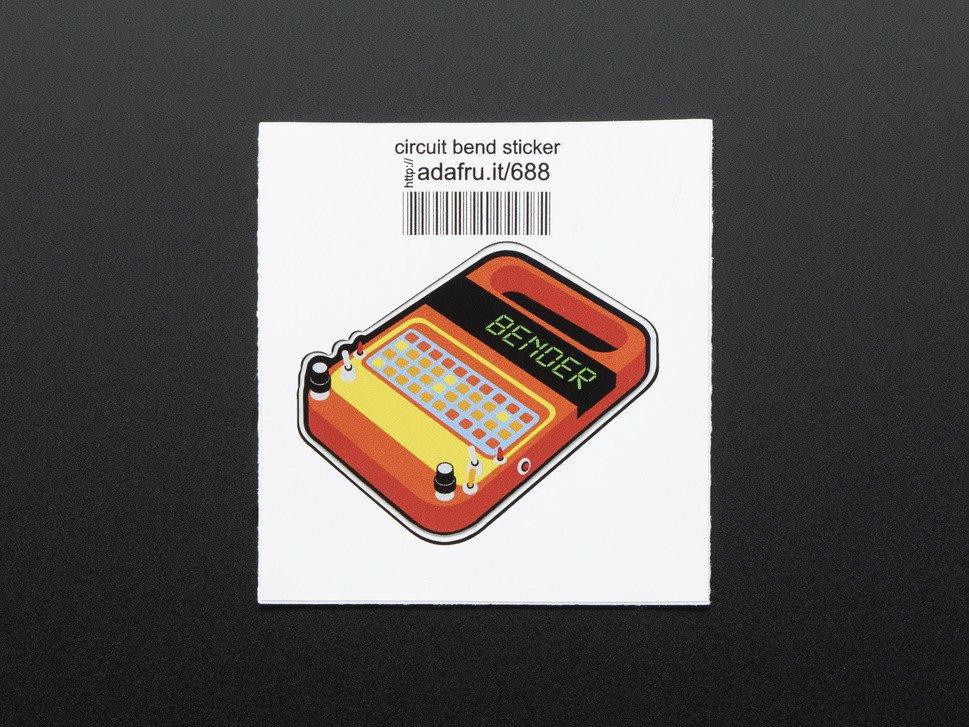 Adafruit Industries-688 Beschriftungen Circuit bender Sticker