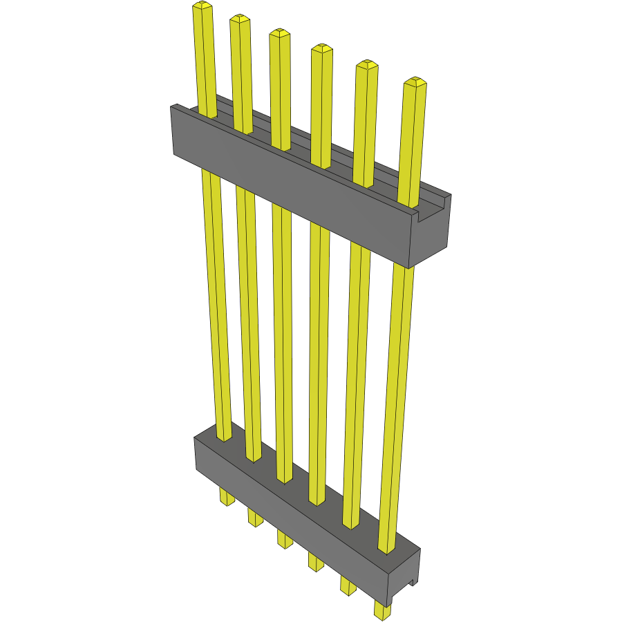 Samtec-DW-06-13-S-S-920 连接器插头及 PCB 插座 Conn Board Stacker HDR 6 POS 2.54mm Solder ST Top Entry Thru-Hole Bulk