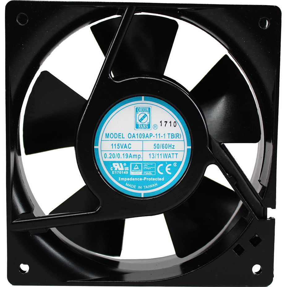 ORION FANS-OA109AP-11-1TBR Gebläse und Lüfter AC Fan Axial Ball Bearing 115V 80V to 130V 99CFM 47dB 119.5 X 119.5 X 38.5mm High Speed